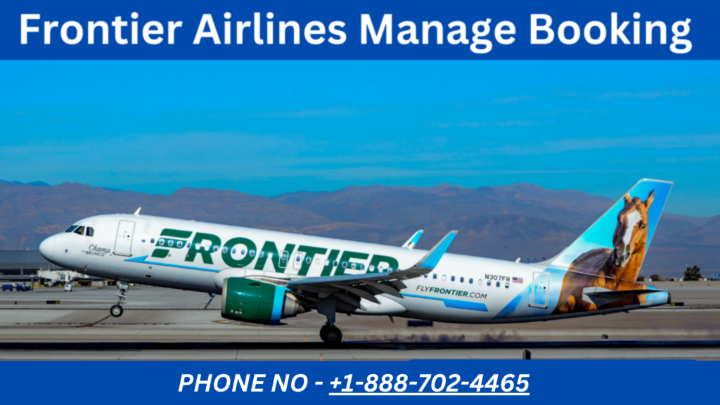 Frontier Airlines Manage Booking