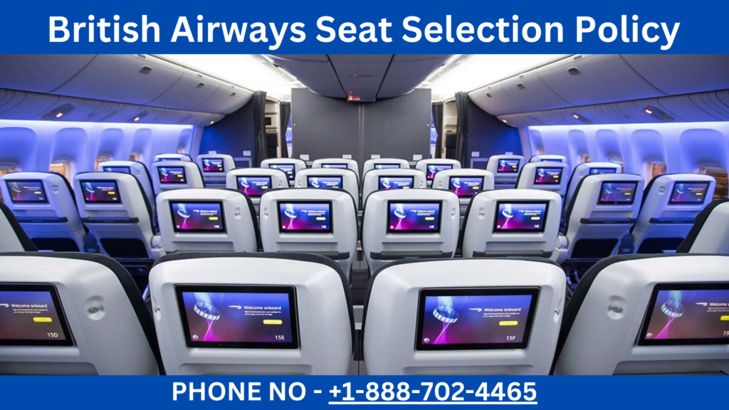 British Airways Seat Selection
